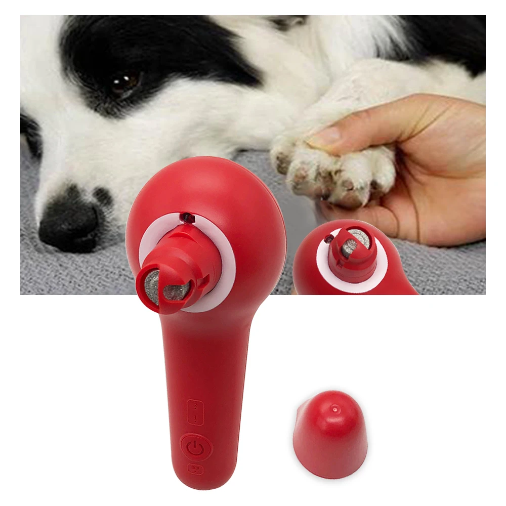 

Amazon Hot Sale Pet Nail Scissors Grinder Upgraded 2-Speed Electric Dog Nail Grinder Pets Nail Trimmer Painless Paws