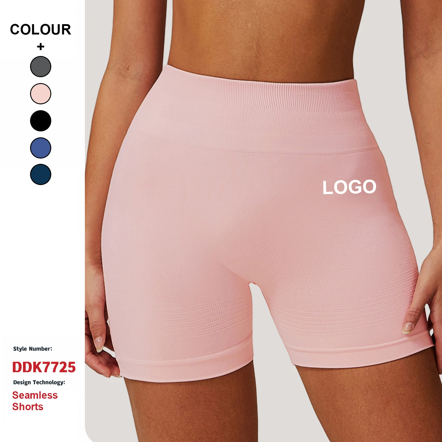 Custom High Quality Seamless Tight High Waist Yoga Shorts Peach Hip Pants Women'S Gym Fitness Hip Lifting Running Sports Shorts