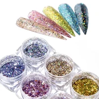 

12 Color Shining Mixed Polygon Nail Laser Glitter Sequins