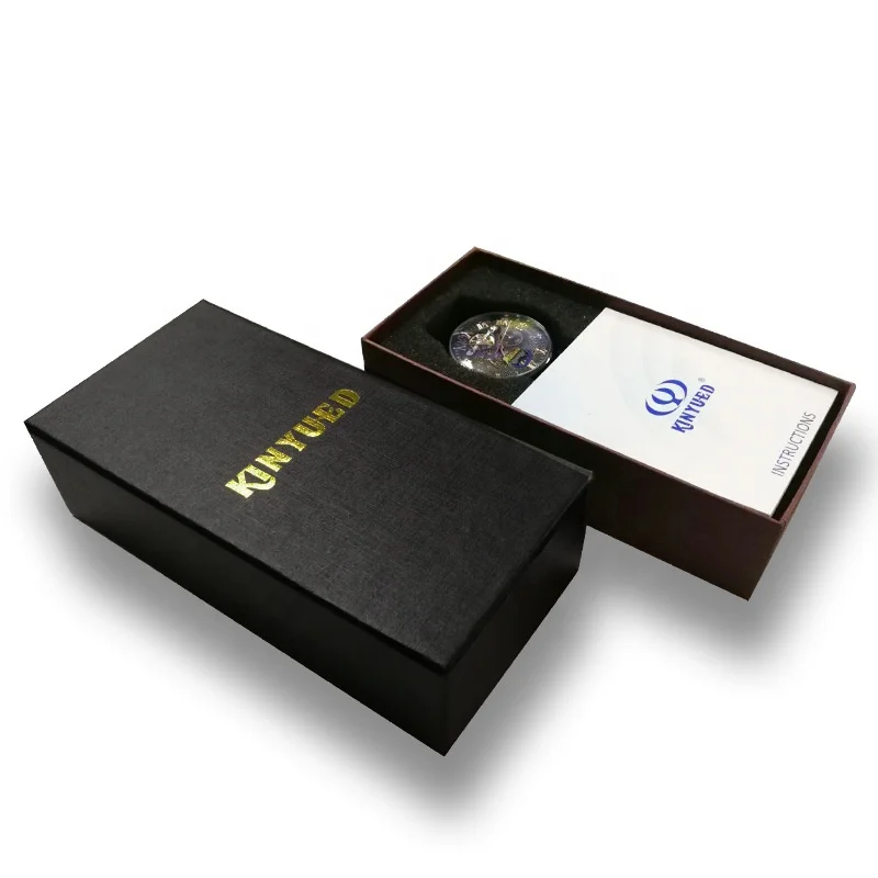 

KINYUED luxury cheap price gift box custom logo dropshipping mechanical watch