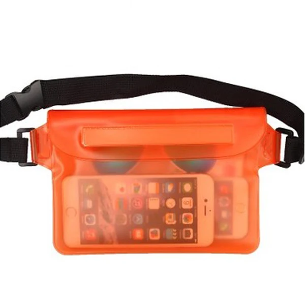 

Bum Bag Fold Waist Water Proof Fannypack Orange Clear With Words Private Label Plastic Fanny Pack For Outdoor Travel, 9 colors