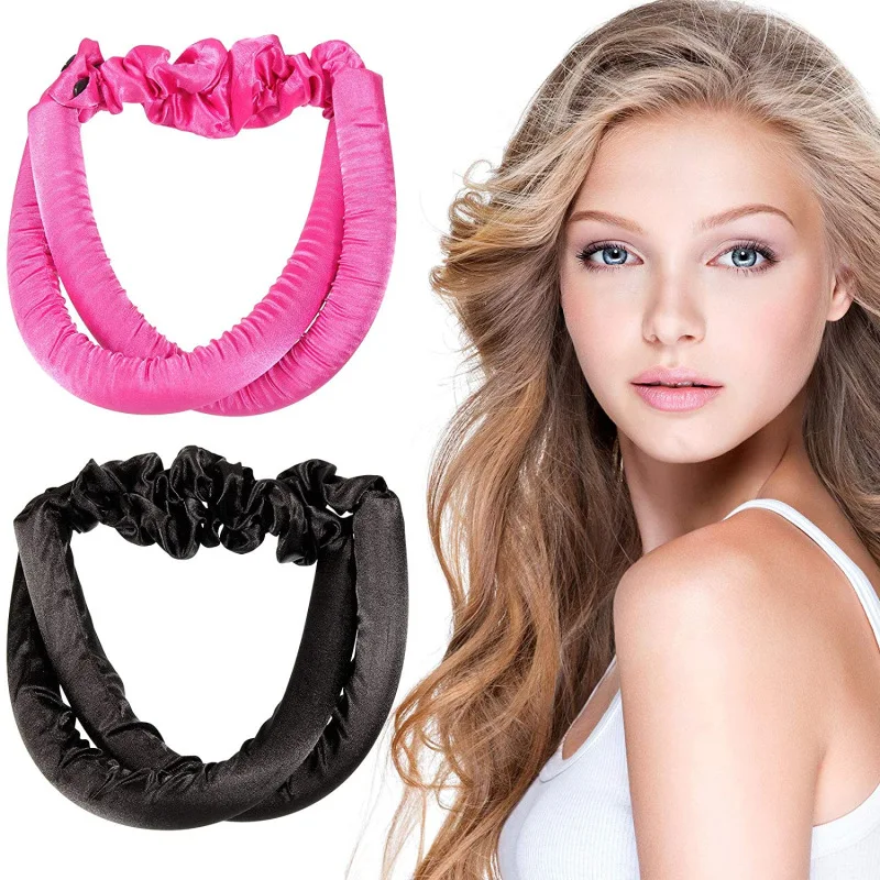 

Soft Hair Roller Curling Ribbon Tools No Heat Hair Curler Rollers Flexible Pure Silk Heatless Curl