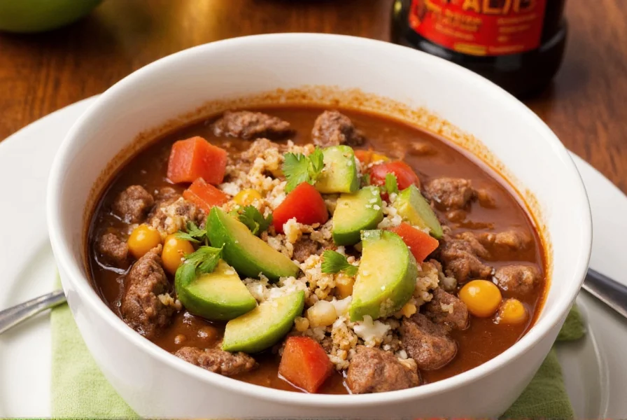 Tray of Fresh Ingredients for Mexican Beef Stew