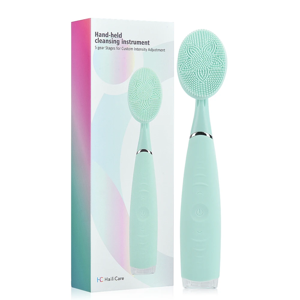 

Dropshipping Ultrasonic Wireless Facial Spa Waterproof Facial Cleansing Spin Brush Set With Ce Rohs