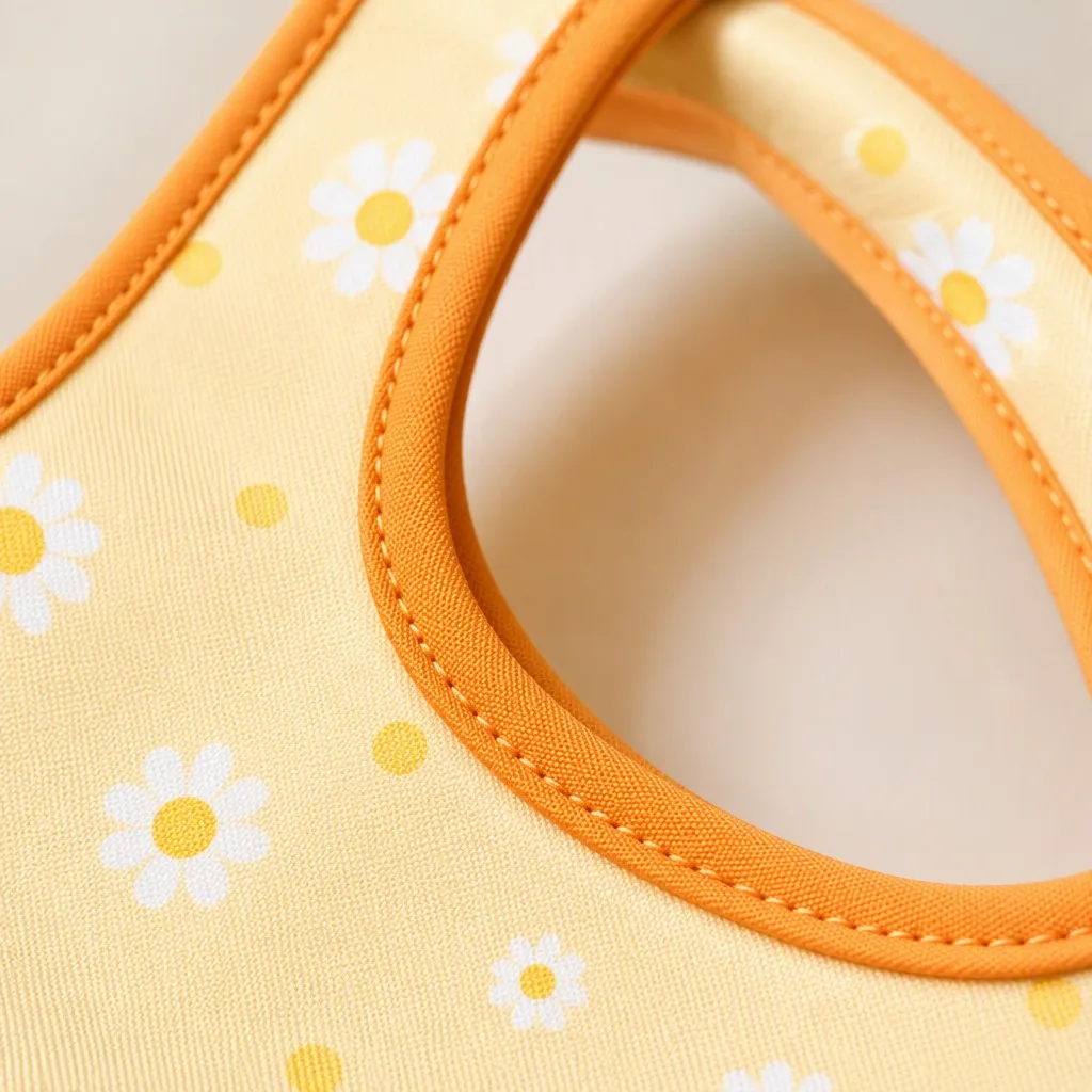 Ergonomic Integrated Handle with Contrast Orange Piping