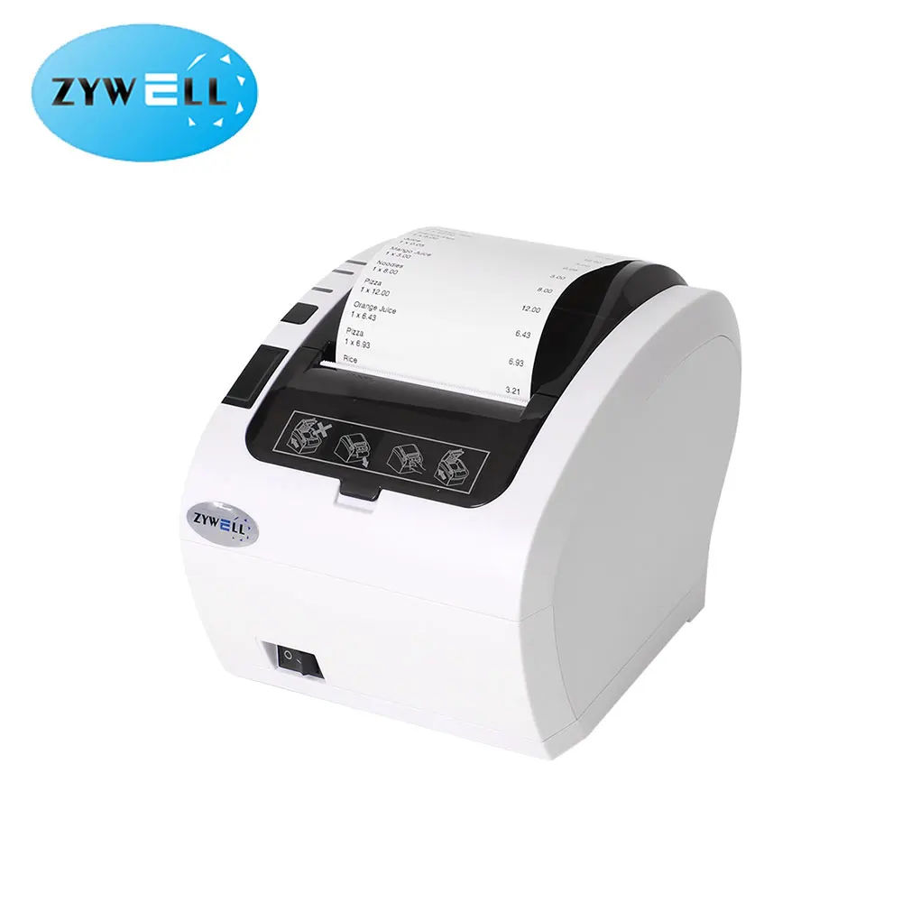 

ZYWELL 80mm Bluetooth POS Thermal Printer USB Serial Lan Receipt Printing Machine Ticket Printer