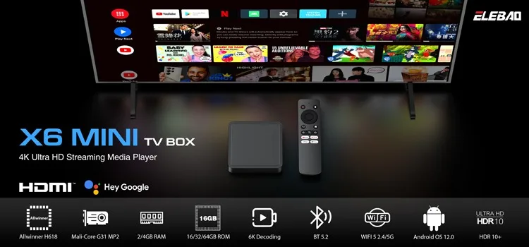 TV Box Hako Pro Android TV 4K S905Y4 Ultra HD