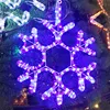 Hanging Decoration Snow Ice Shape String Christmas Christmas Ornament Wooden Ground Handmade Led Snowflake Light