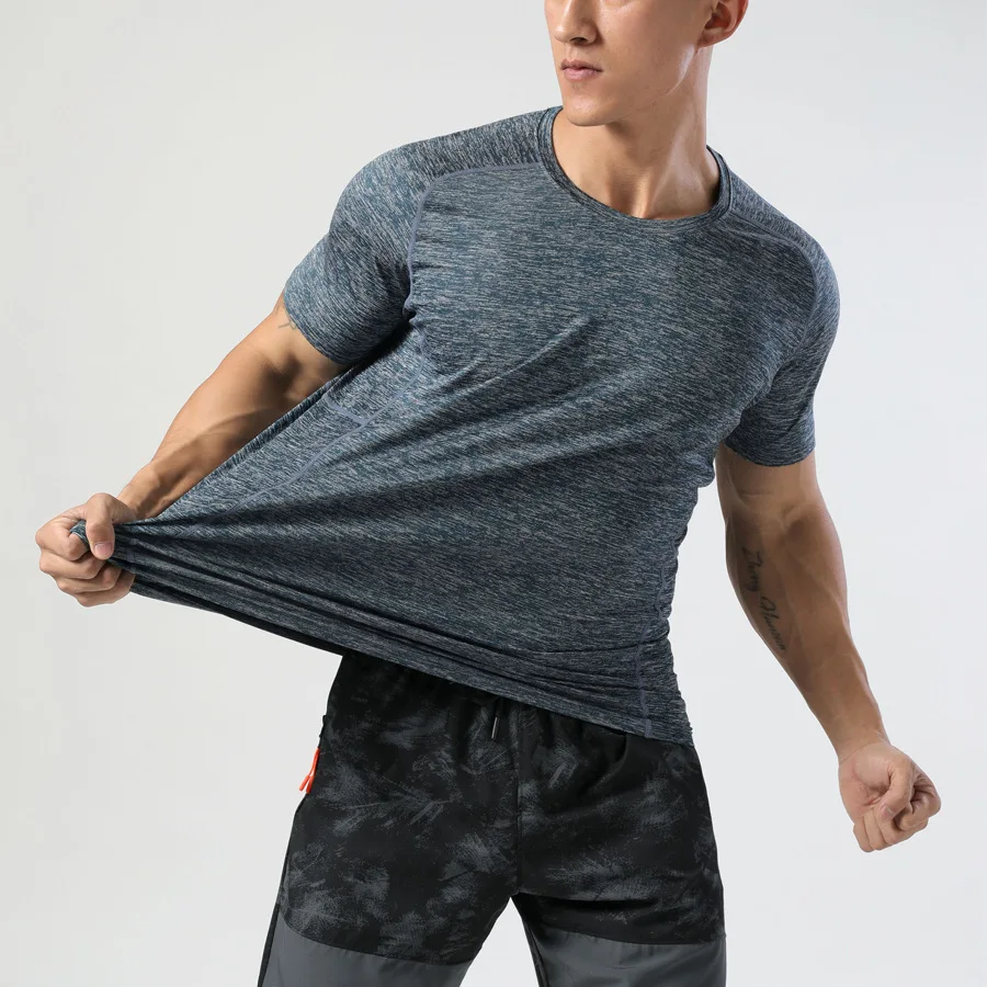 

Custom Bodybuilding Workout Fitness Polyester Gym Muscle Slim Fit T Shirt For Men