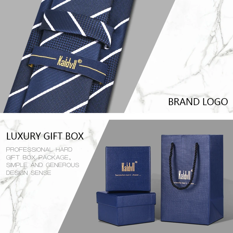 
Support Custom Service Logo Label Design Necktie Men 7 CM Width Neckties Silk Paisley Tie 