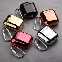 

Shiny Luxury Electroplated Earpods Case Shockproof PC Cover Protect Phone Accessories for Apple Airpods 1/2