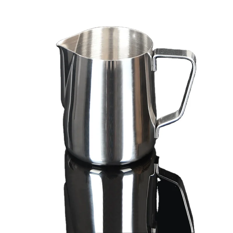 

unioncoffee 150 to 1000 ml stainless steel barista tool latte art Arab Sharp Spout steam metal milk frothing pitcher Jug, Sliver