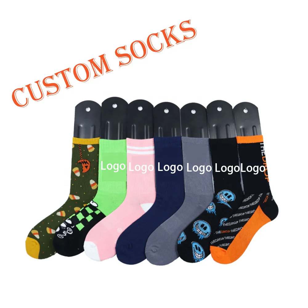 

custom logo athletic sport crew socks wholesale high quality cotton elite basketball custom compression socks no minimum order