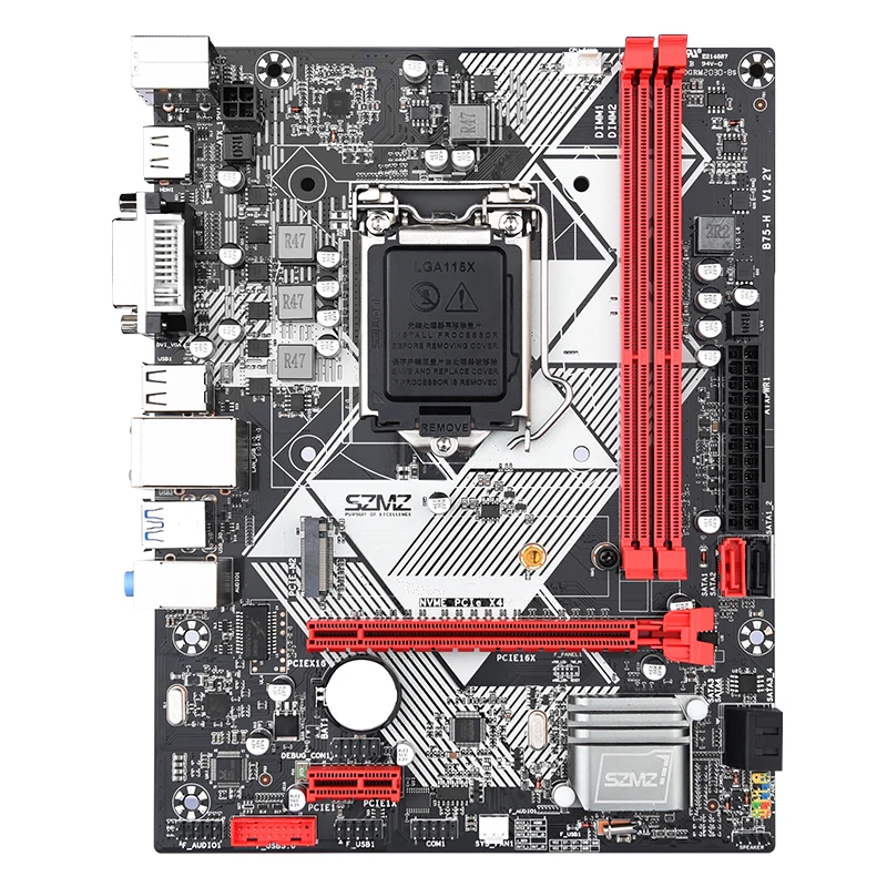 

Brand new SATA3.0 LGA 1155 m.2 nvme B75 motherboard For desktop computers