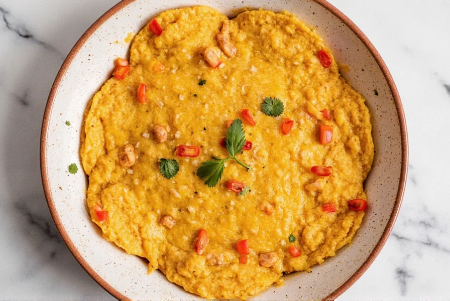 Immersion blender in a pot of sauce