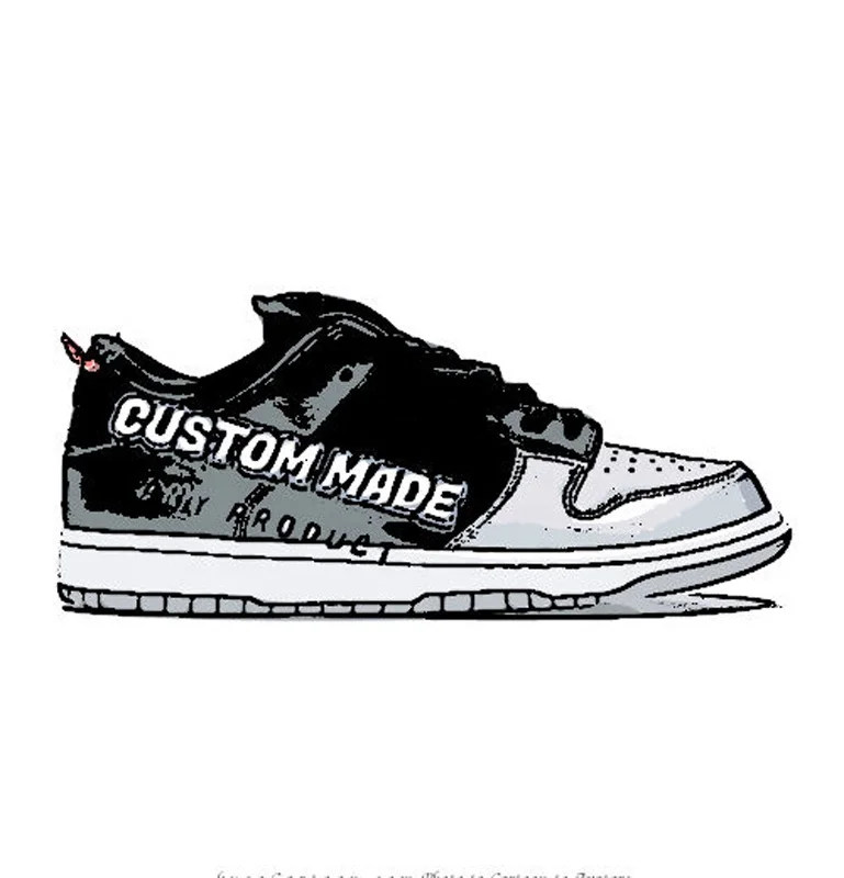 

Custom high quality leather sneakers SB High lows Custom DUNK SB men's basketball skateboard shoes, Any