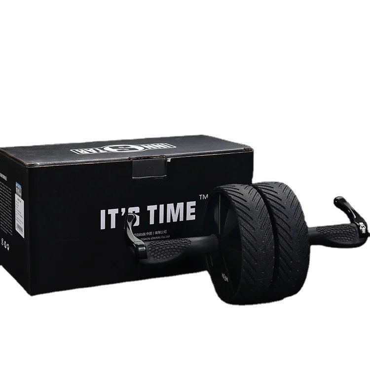

China manufacturer steel tube AB wheel roller for sport equipment training, Black