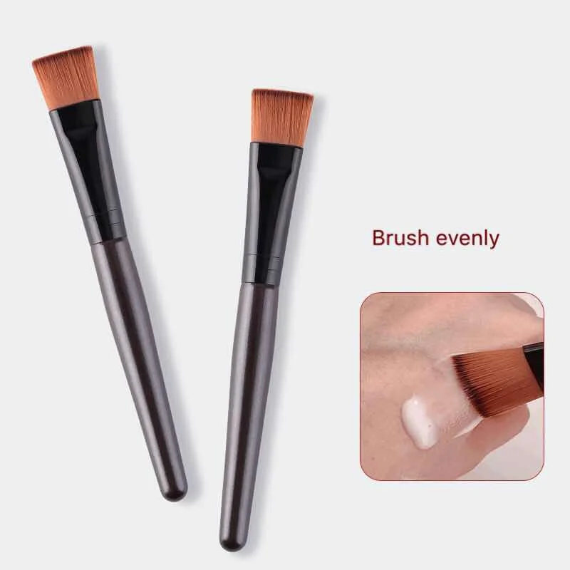 

Hot-sale Customized Logo Wood Handle Mini Facial Mask Clay Brush, Black