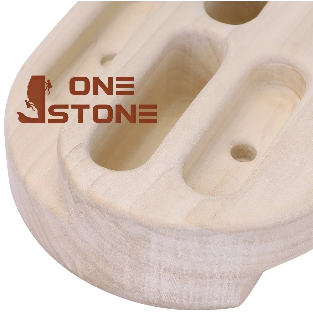 Custom Wooden Hangboard for Rock Climbing Training Fingerboard Trainer with Tension Brush for Sports & Entertainment