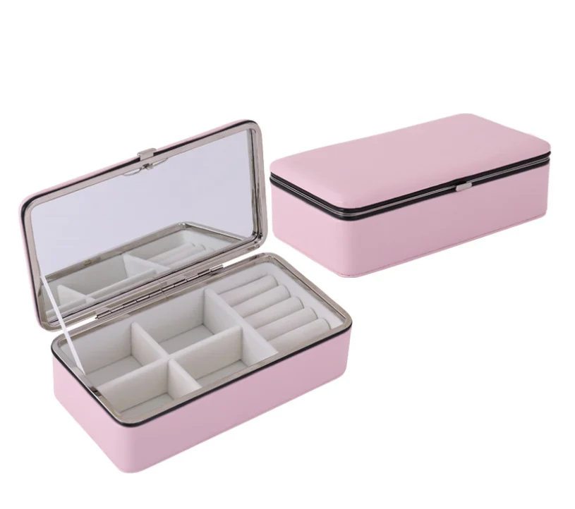 

Jewelry Packaging Box Casket For Exquisite Makeup Case Cosmetics Beauty Organizer Container Graduation Birthday Gift