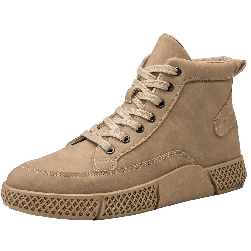 

Stylish durable combat warm casual desert hiking outdoor winter boots for men, Black/khaki/gray