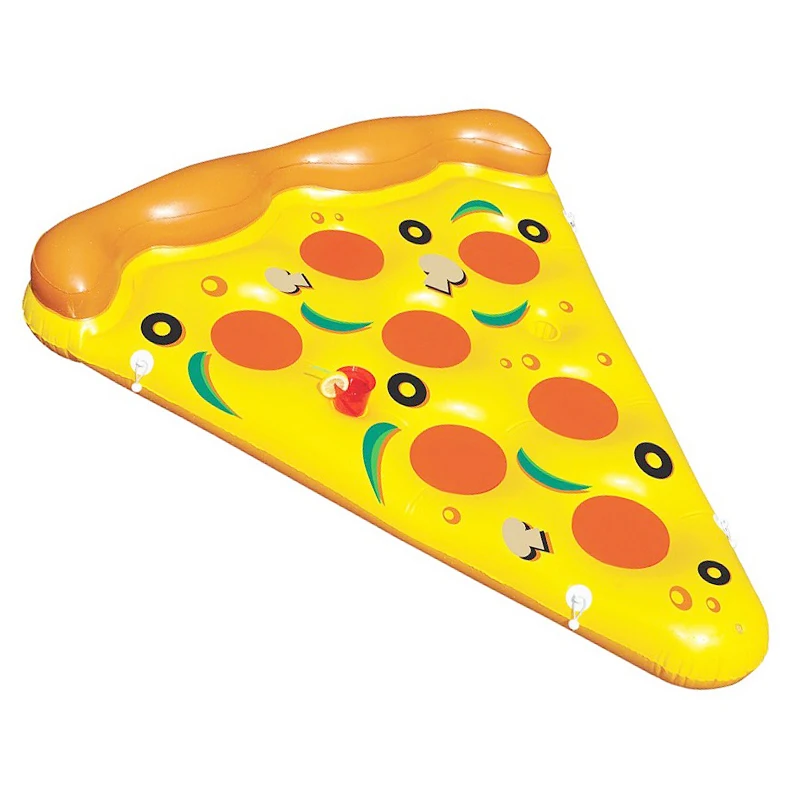 

Swimming Floats Swimming Party Water Pool Toy Float Circle Summer PVC Pizza Slice Floating Mat Pads Inflatable Seat, Picture color