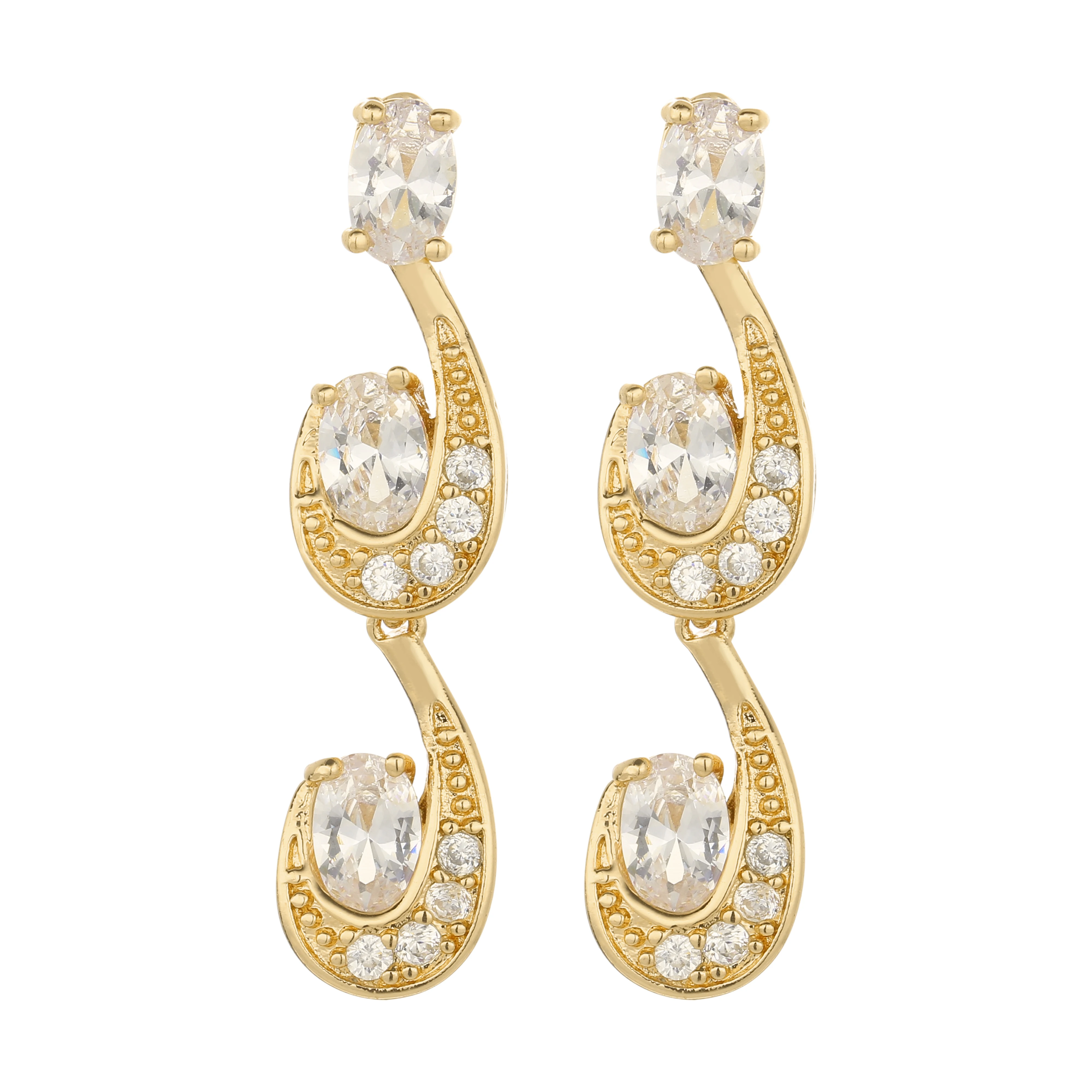 

Special Design Moon Dangle Earrings For Women Gold Drop Earrings Luxury Jewelry Accessories Christmas Gifts