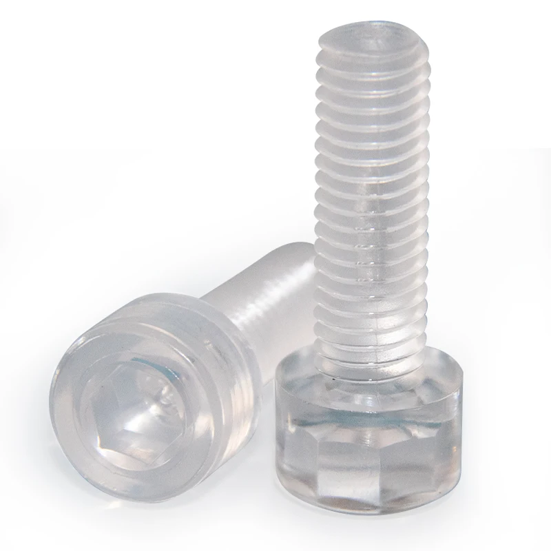 Plastic Hexagon Socket Cheese Head Screw Polycarbonate PC Clear Acrylic Screw