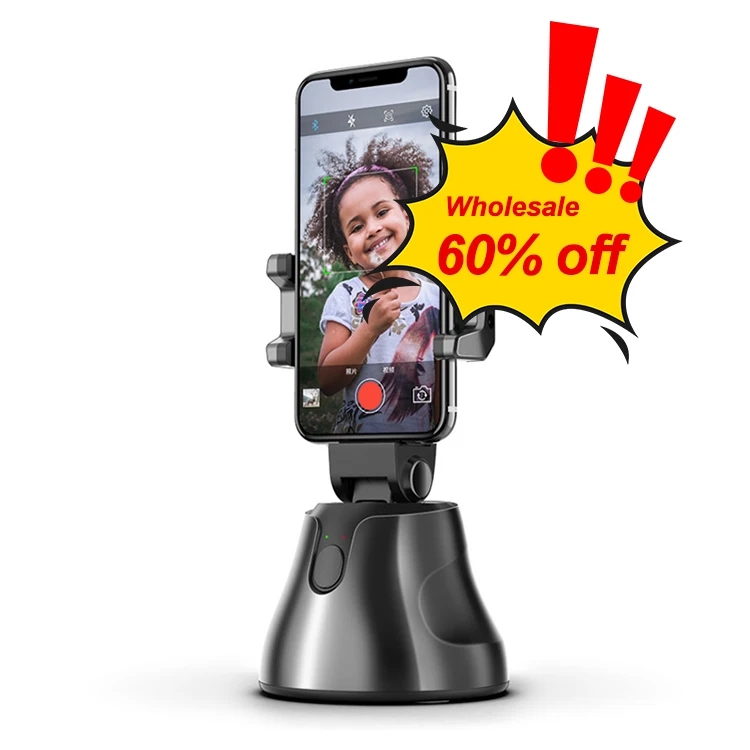 

Apai Genie 2020 Top Sale 360 Auto Object Tracking Phone Selfie Holder Smart Tracking Holder, Black white