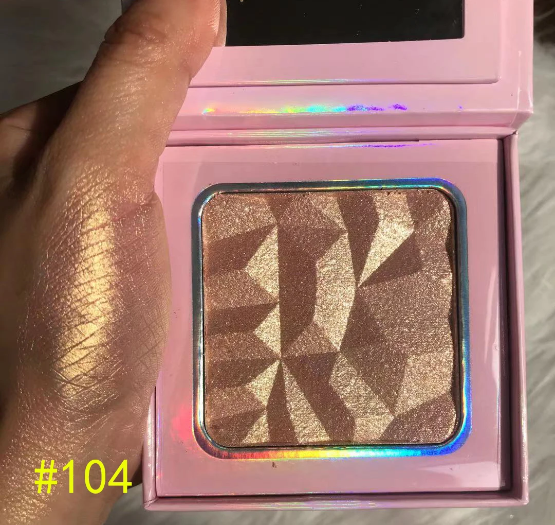 

Free printing high quality private label single highlighter makeup highlighter mini palette