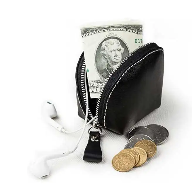 

PU Leather Wallet Coin Purse Change Pouch Card Key Holder Gift, Customized