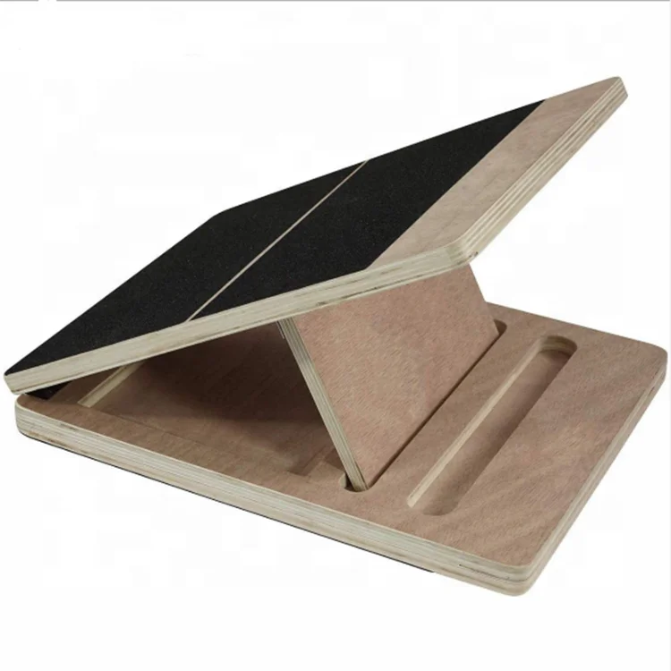 

Fitness Wooden Slant Board Adjustable Incline Calf Stretch Slant board, Blue/pink/ custom