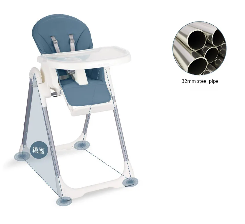 
HONEYWAY 2020 new multifunctional plastic Child high chair connection baby dining furniture 