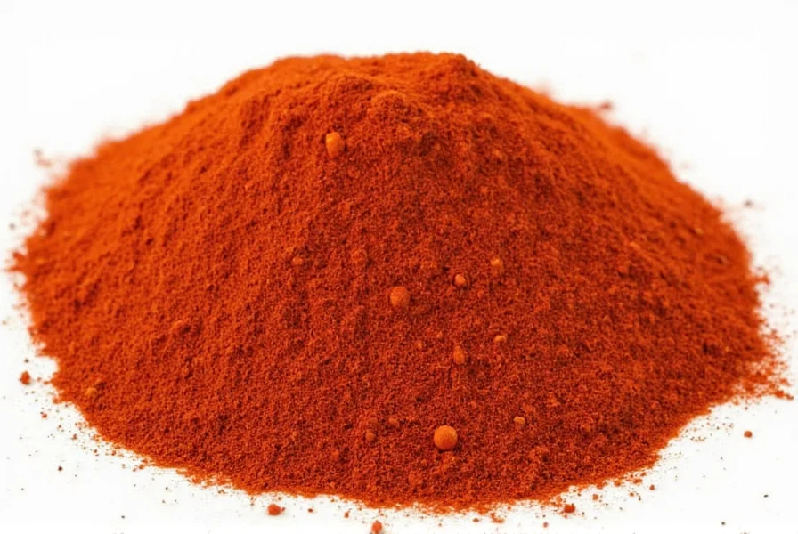 Various paprika varieties in glass jars with labels showing sweet, smoked, and hot types