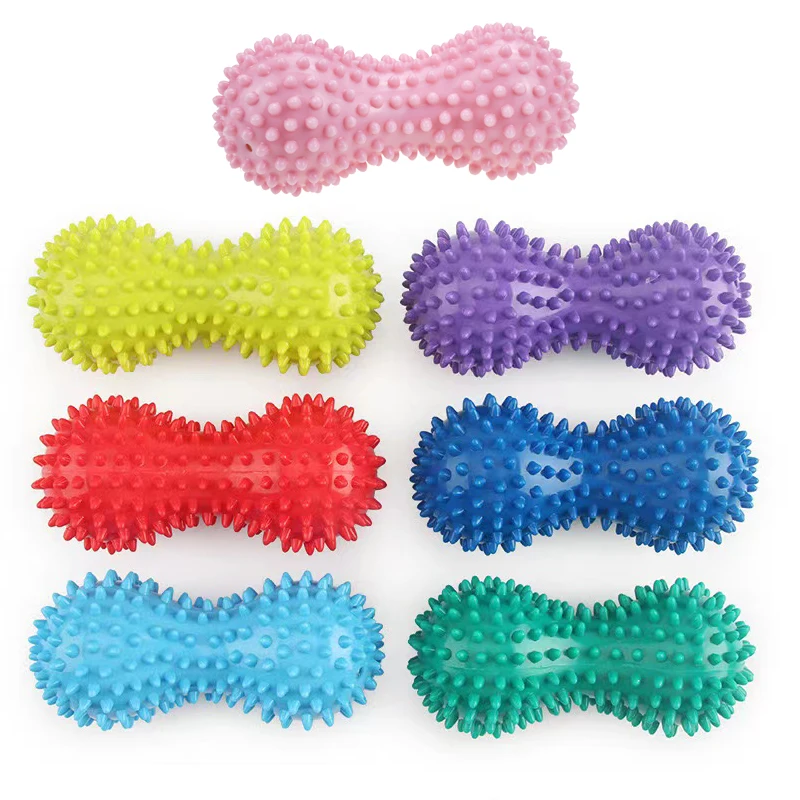 

Colorful PVC Spiky Massage Ball Fitness Hand Pain Relief Peanut Exercise Balls, Customized colors