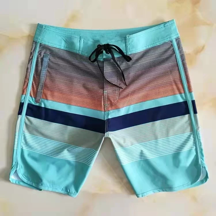 

New Custom Fashion Sublimation Printing Quick Dry Breathable Men Beach Shorts Beach Wear Swimwear Swim Surf Board Shorts, Customized color