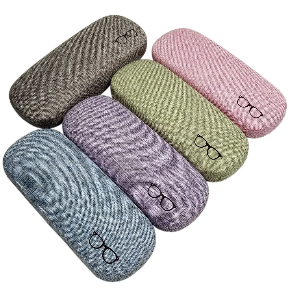 

New Fashion Eyeglasses Cases Leather Eye Glasses Hard Shell Protector Reading Eyewear Case Portable Glasses Box Eye Glass Case, Customized color