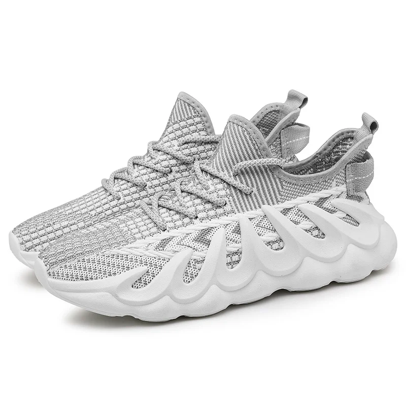 

Running Casual Breathable Soft-soled Shoes Student Trend Flying Knit Sports Shoes Men's Shoes Spring 2021 New