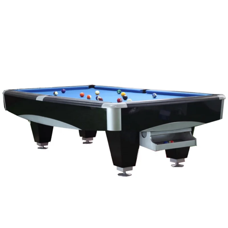 

USA 9 ball metal legs pool table with dining top