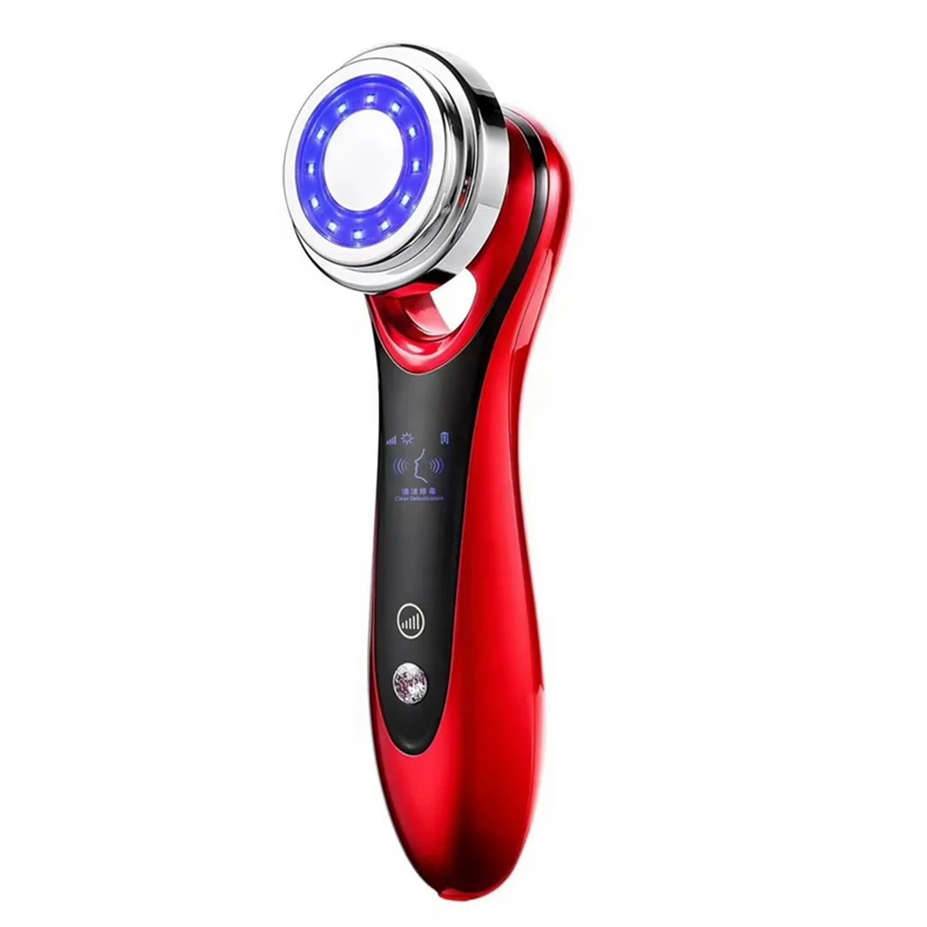 

Massager Rf High Frequency Vibration 4 In 1 Handheld Ems Facial Sliming Face Skin Massage Machine