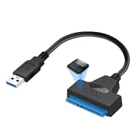 

wholesale good quality USB 3.0 to SATA 7+15PIN converter adapter usb3.0 to sata cable For 2.5 inch HDD SSD Hard Disk