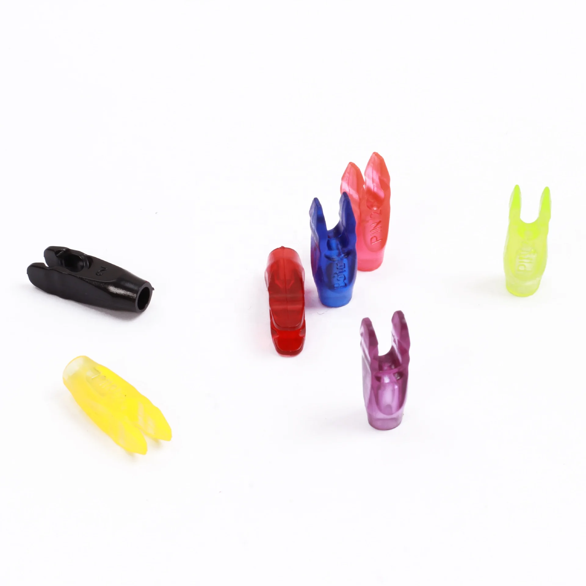 

Stock Multi Color Archery Accessories Arrow DIY Nock Asymmetric Aluminum Pin Arrow Nock