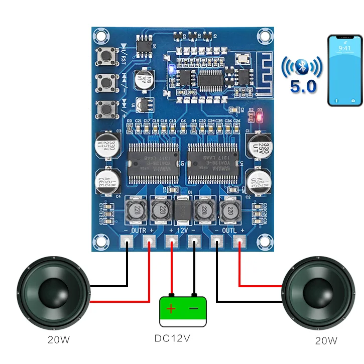 Bluetooth Audio Module Yda138-e Dual-core Hifi Bluetooth 5.0 Digital 