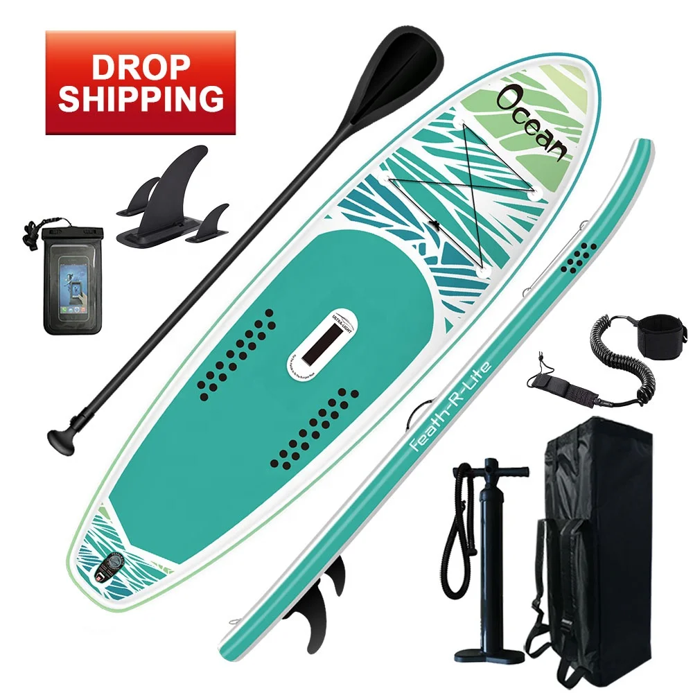 

FUNWATER drop shipping sup paddle board inflatable stand up paddle surf board sup, Blue