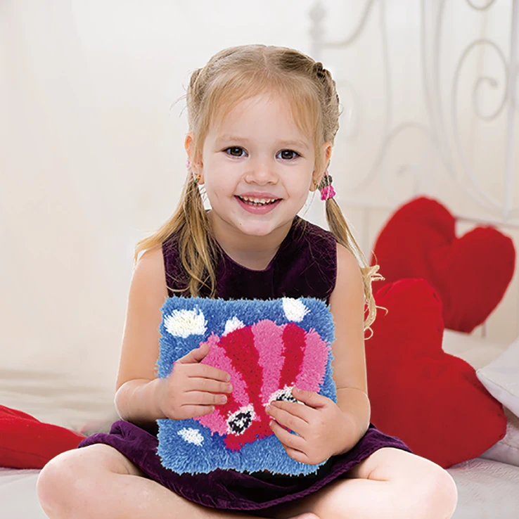 Diy Fluffy Woolen Yarn Pillow For Kids Toys Kit Crafts Art Educational