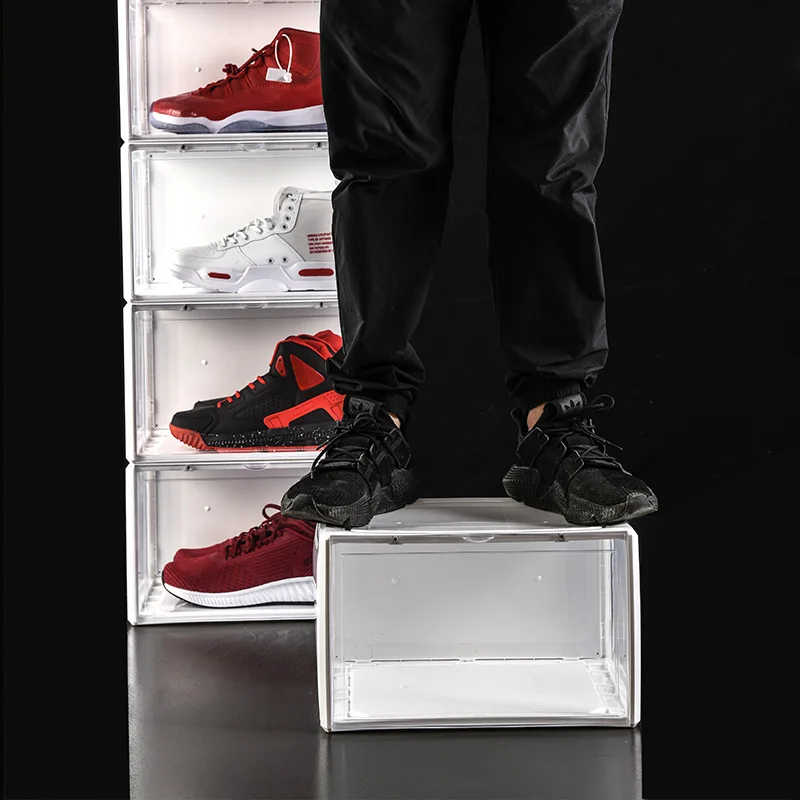 
Wholesale customfoldable shoebox plastic storage plastic shoe box plastic transparent for sale 