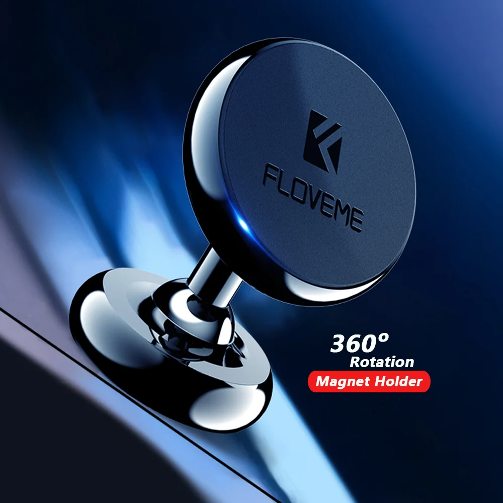 

1 Sample OK Universal Adjustable Magnetic Cell Phone Holder Wholesale 360 Rotation Magnet Stand For Car, Black