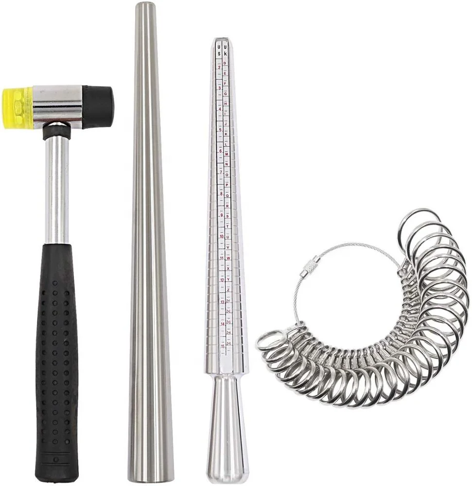 Ring Sizer Finger Size Gauges Jewelry Measuring Tool Metal