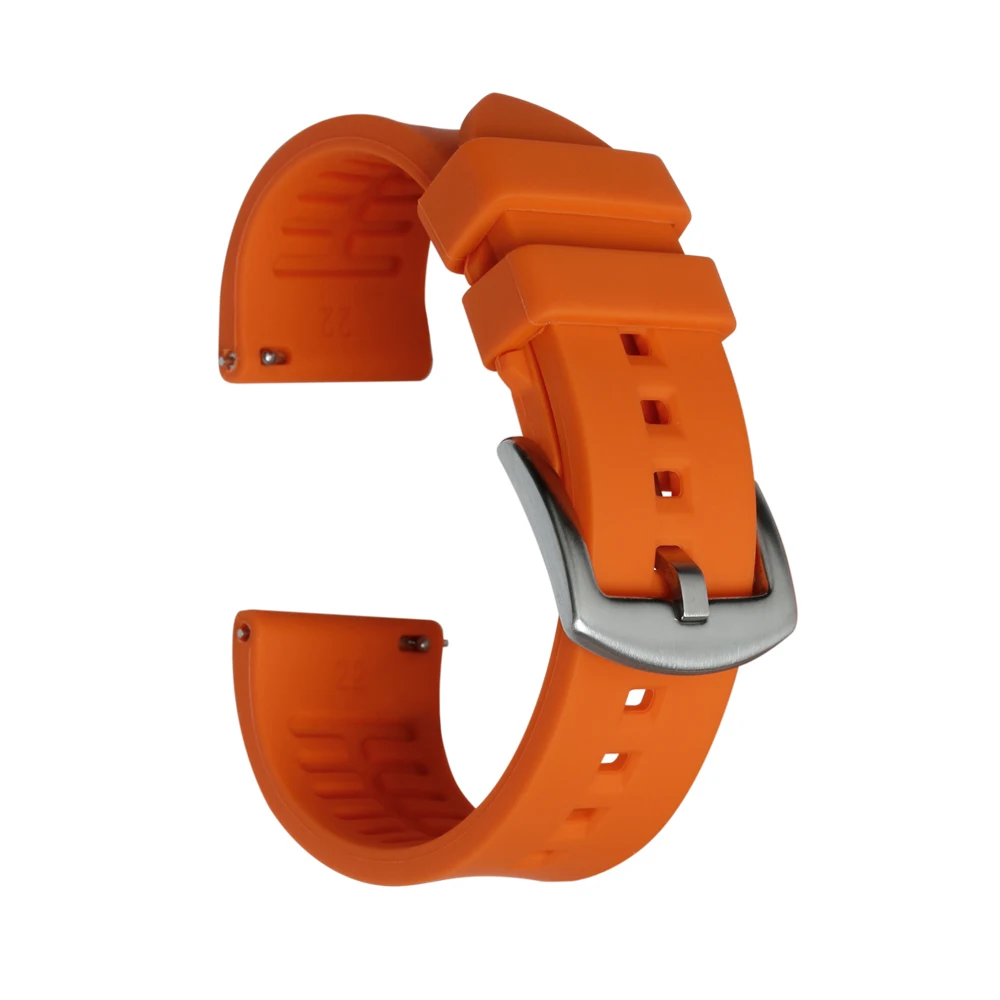 

High Quality Fashion Silicone Watch Bands Leisure Sports FKM Watch Straps for Apple