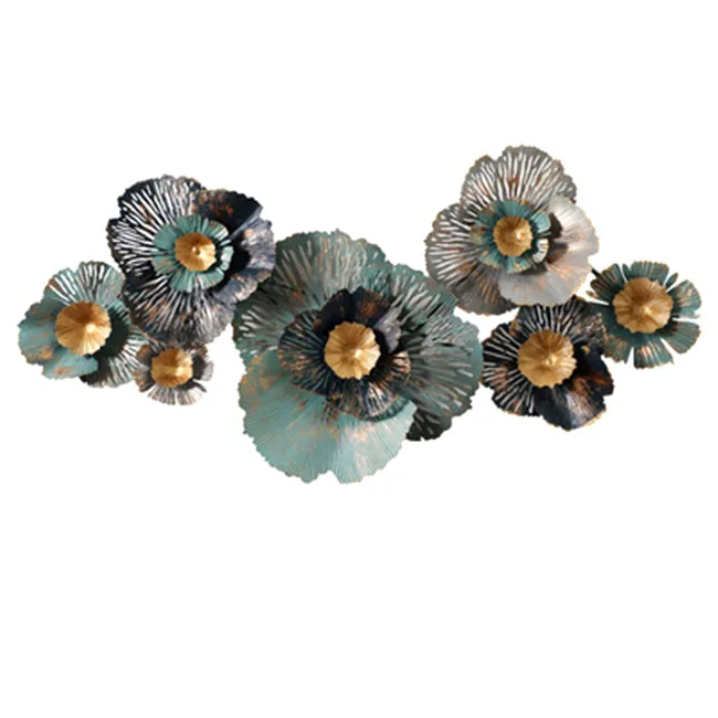 

Bedroom/ Living Room/ Hallway/Lobby 3D Handmade Iron Flower Wall Art Decoration